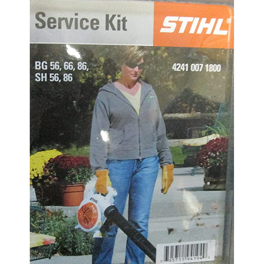 Stihl 4241 007 1800 Blower Service Kit, For: STIHL BG 56, BG 66, BG 86, SH 56, SH 86 Blowers 1 Stihl 4241 007 1800 Blower Service Kit, For: STIHL BG 56, BG 66, BG 86, SH 56, SH 86 Blowers