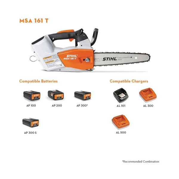 Stihl 12522000048 Chainsaw, Tool Only, 36 V, Lithium-Ion, 30 Cm Cutting Capacity, 12 In L Bar, 1/4 In Pitch, Top Handle 2 Stihl 12522000048 Chainsaw, Tool Only, 36 V, Lithium-Ion, 30 Cm Cutting Capacity, 12 In L Bar, 1/4 In Pitch, Top Handle - Image 2