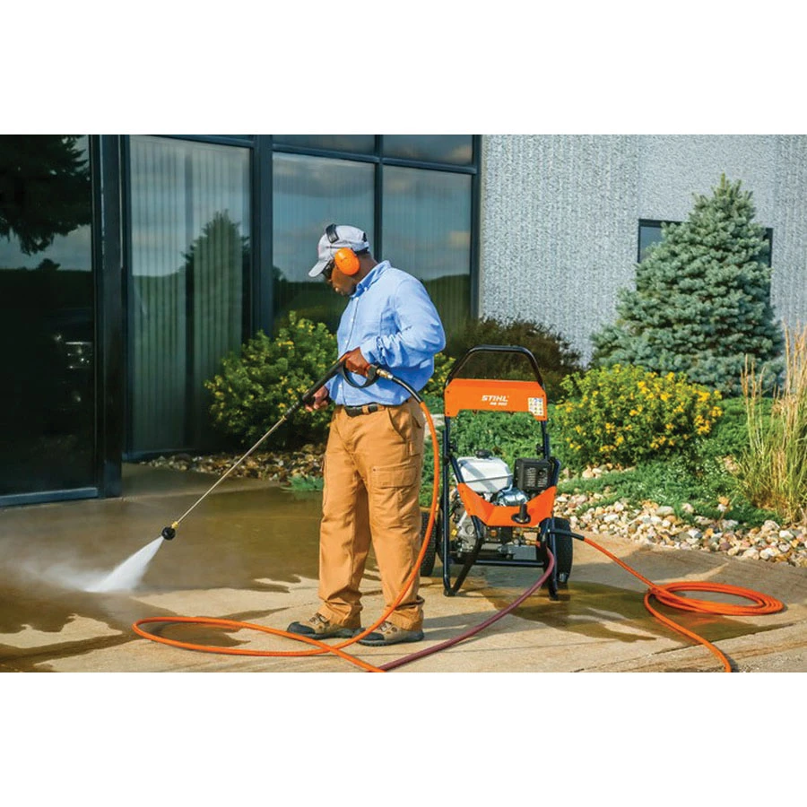 Stihl 4792 012 4600 Pressure Washer, 4200 Psi Operating, 4 Gpm, Pro Style Tip Nozzle, 50 Ft L Hose, Black/Orange/White 2 Stihl 4792 012 4600 Pressure Washer, 4200 Psi Operating, 4 Gpm, Pro Style Tip Nozzle, 50 Ft L Hose, Black/Orange/White - Image 2