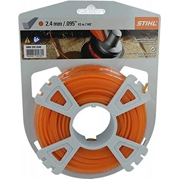 Stihl Square Mowing Line 2.4mm X 43m 1 Stihl Square Mowing Line 2.4mm X 43m
