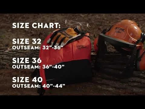 STIHL Function Apron Chaps - 6 Layer, Black, 36" 2 STIHL Function Apron Chaps - 6 Layer, Black, 36" - Image 2